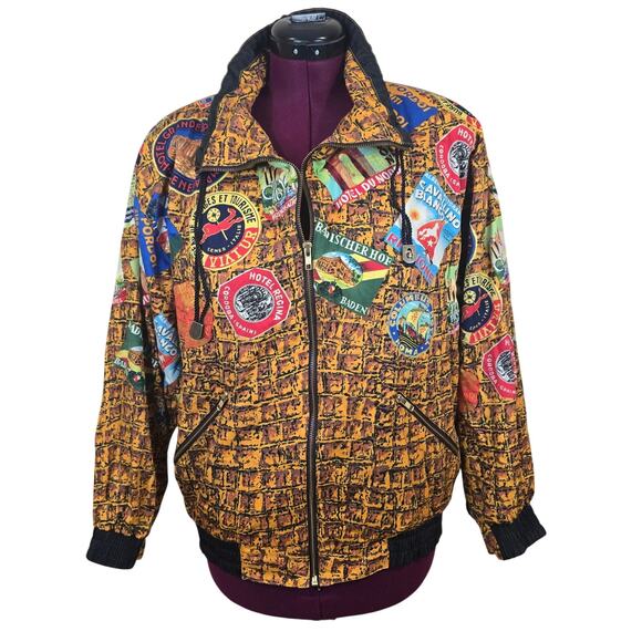 The La Costa Spa California Jackets & Blazers - 80s/90s Vintage Women's The La Costa Spa Lightweight Bomber Jacket | Size Large